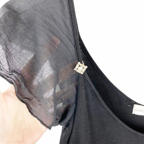 REBECCA BEESON Capped Ruffle Sleeve Diamond Size 2 - Picture 3 of 5